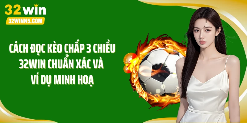 Cách đọc kèo chấp 3 chiều 32Win chuẩn xác và ví dụ minh hoạ