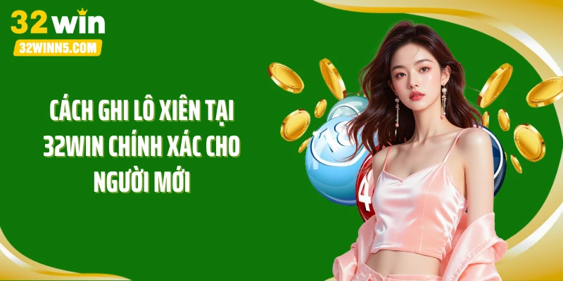 Cách ghi lô xiên tại 32Win chính xác cho người mới